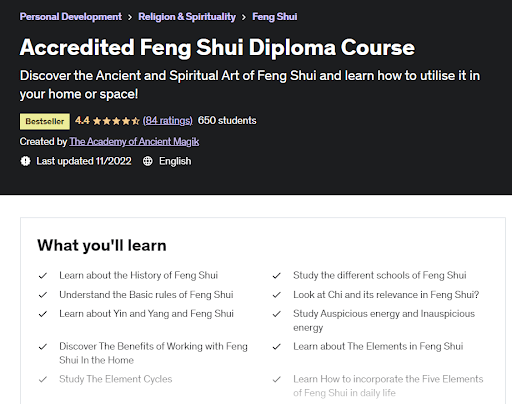 Diploma Courses in Feng Shui