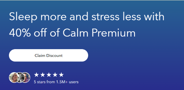 Calm Promo Code 40% Discount